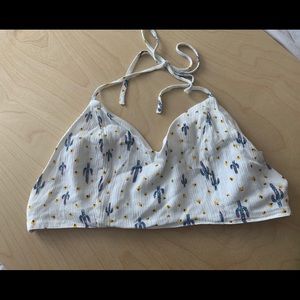 Cactus crop top sz L